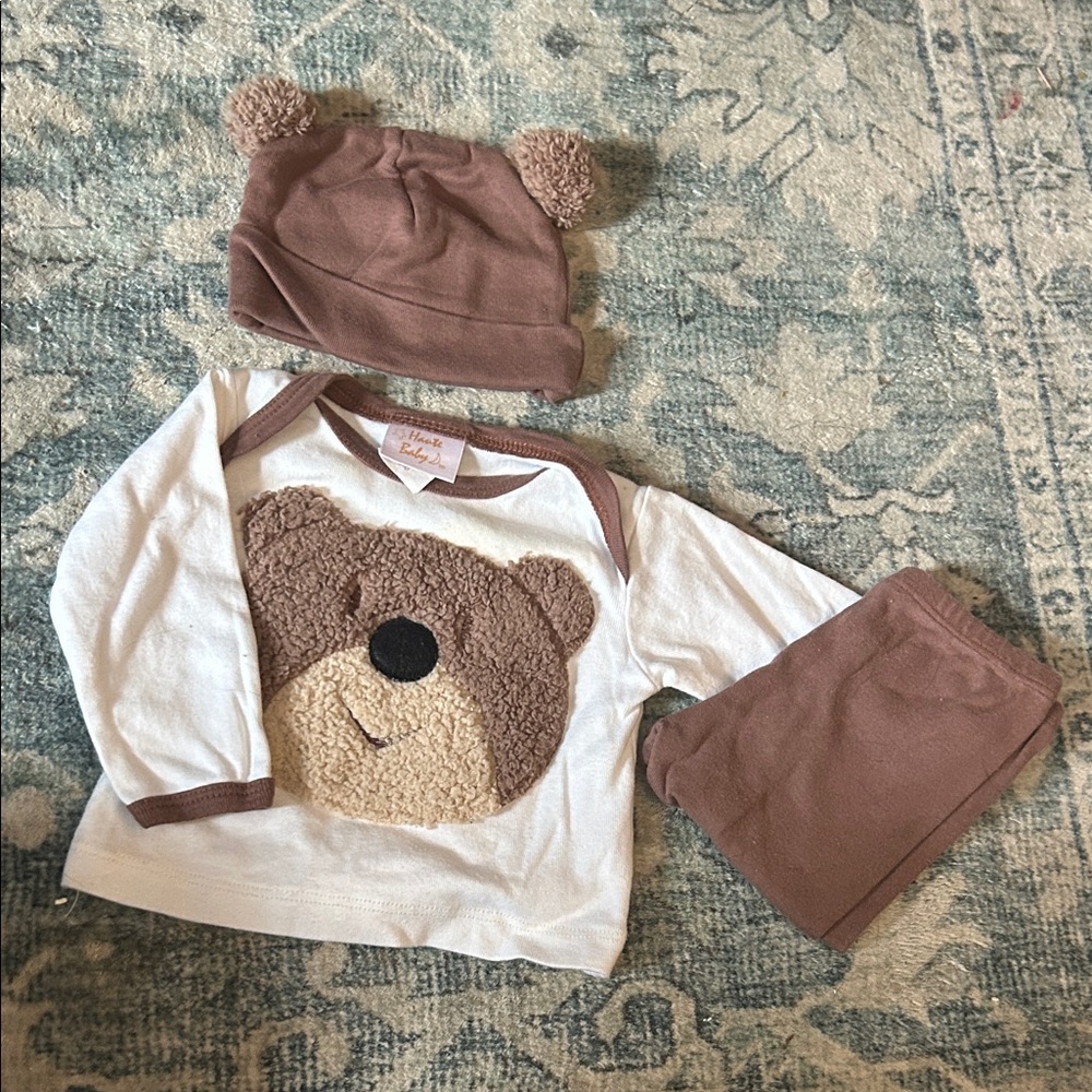 Haute Baby Teddy Bear Outfit with Hat